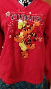 Tigger Red Fleece Top